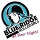 Blue Ridge Rollergirls logo $2 beer night