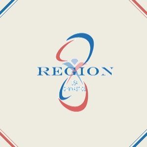 Region 8 Gymnastics logo