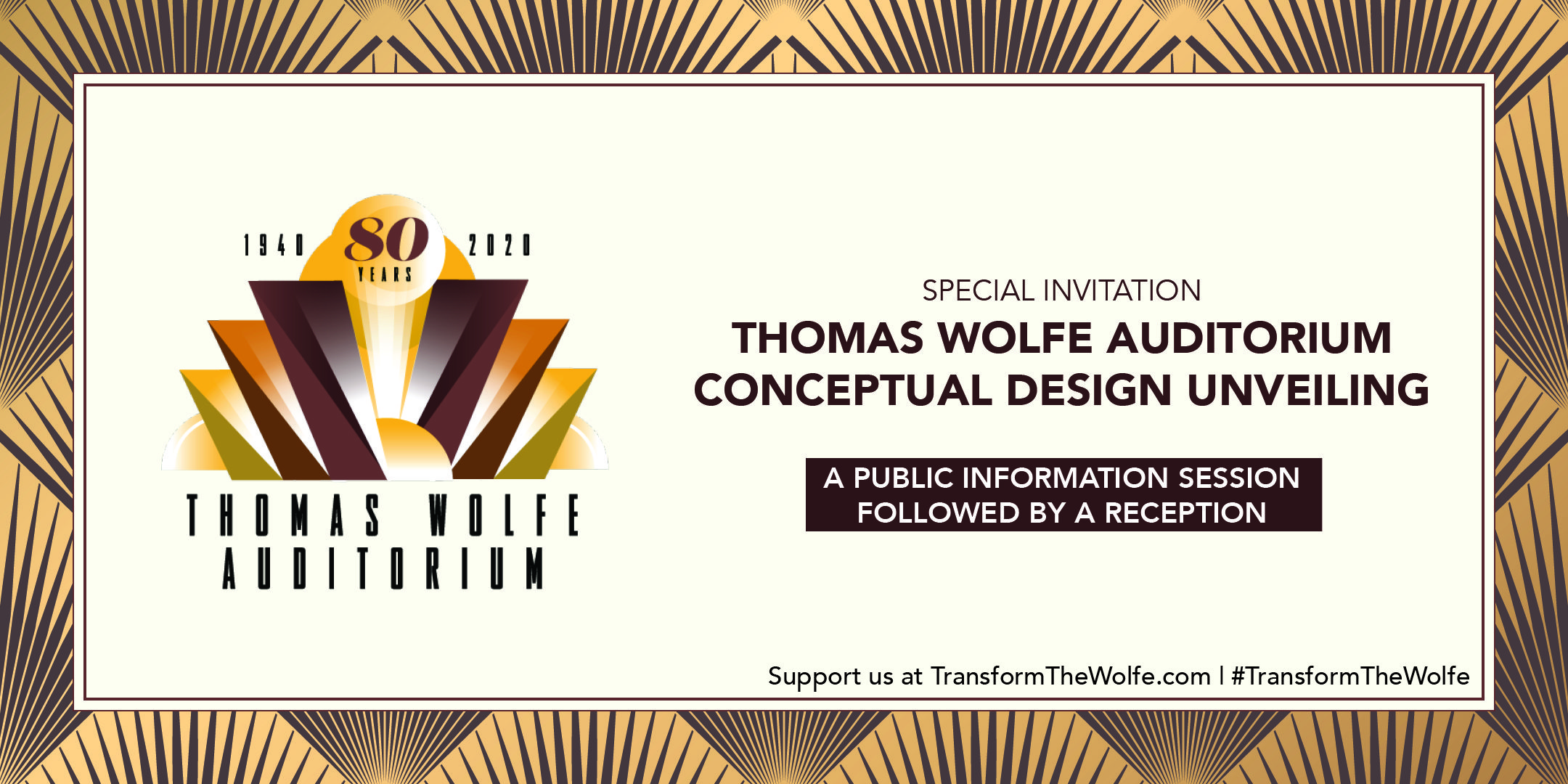 Thomas Wolfe Auditorium Conceptual Design Unveiling