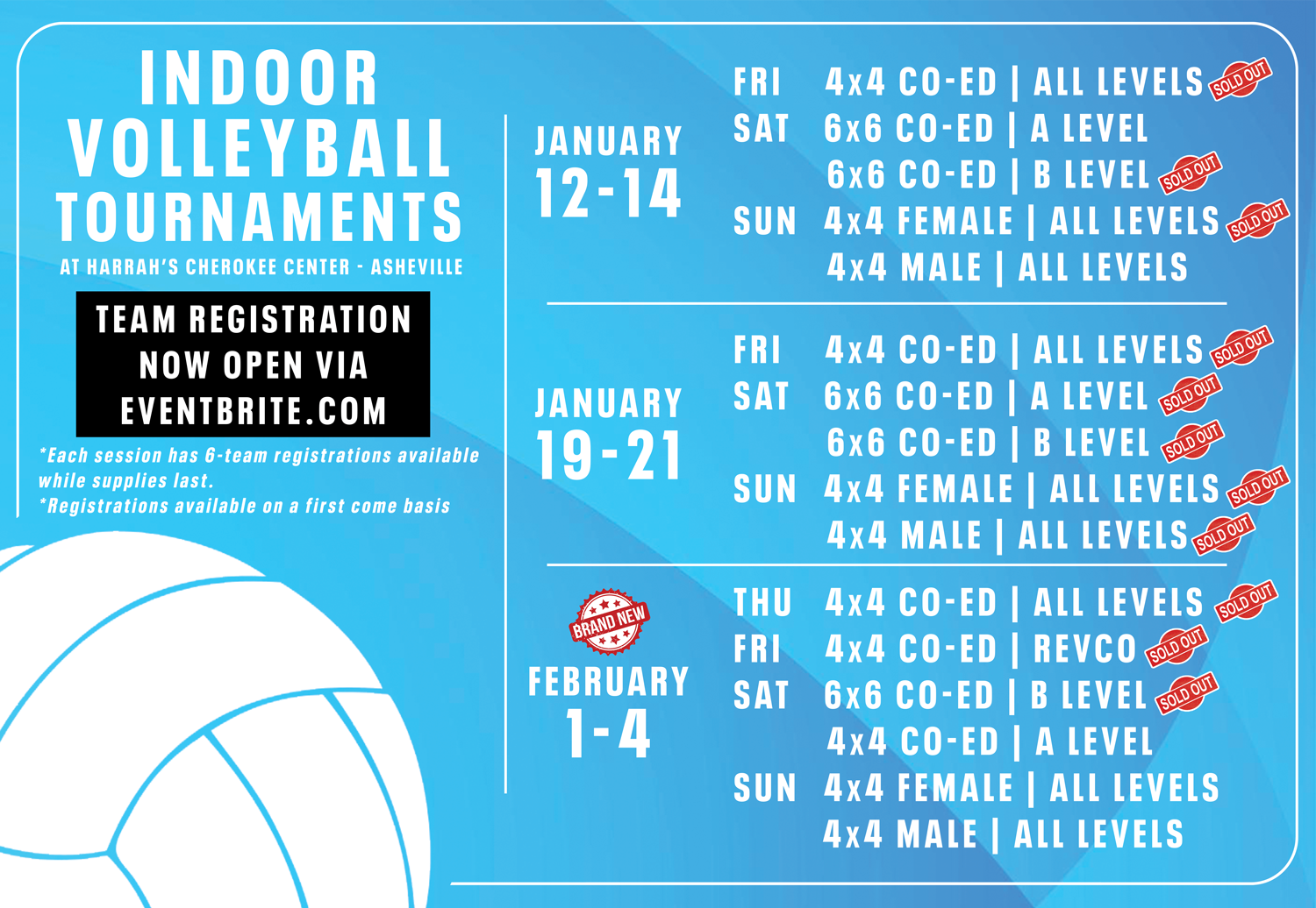Indoor Volleyball Tournaments